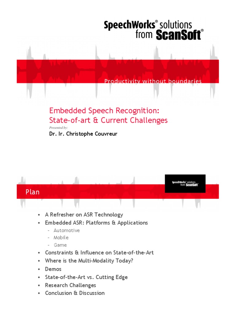Embedded Speech Recognition Insights | PDF | Speech Recognition | Arm ...