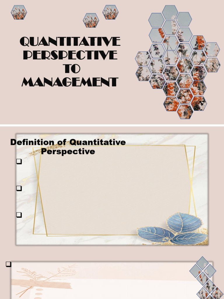 Lesson 4. Quantitative Perspective Reporting | PDF | Mathematics ...