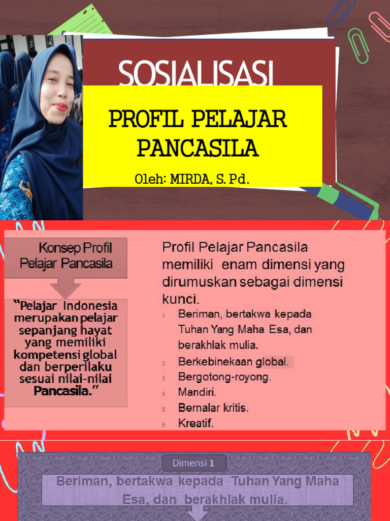 Aksi Nyata Profil Pelajar Pancasila Mirda | PDF