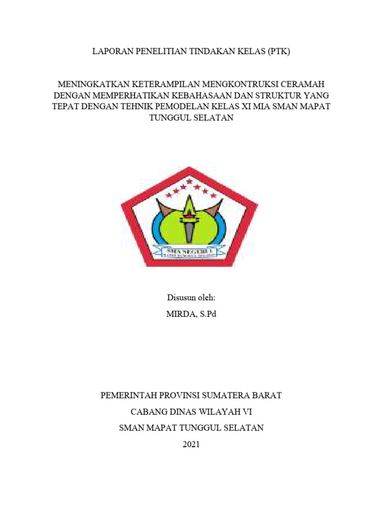 PTK Mirda 2021 Sman Mapat Tunggul Selatan | PDF