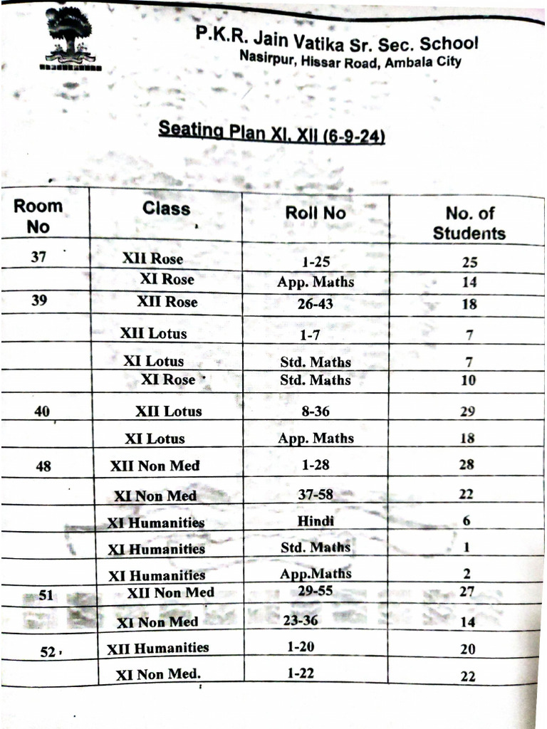 Seating Plan 6.9.24 | PDF