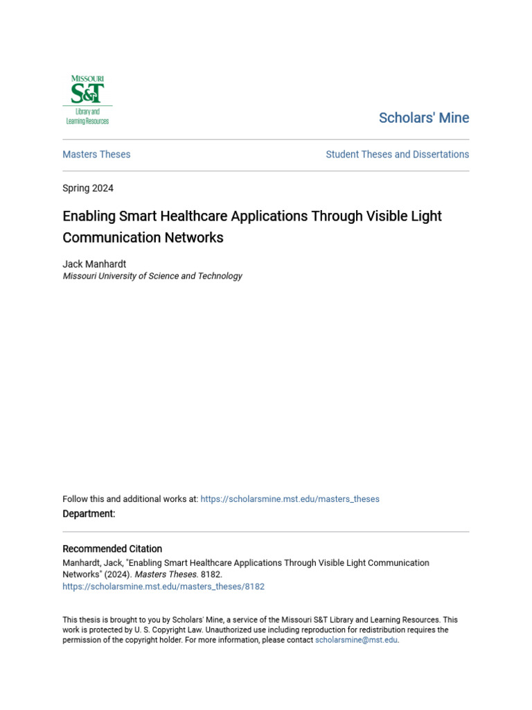 Enabling Smart Healthcare Applications Through Visible Light Comm | PDF ...