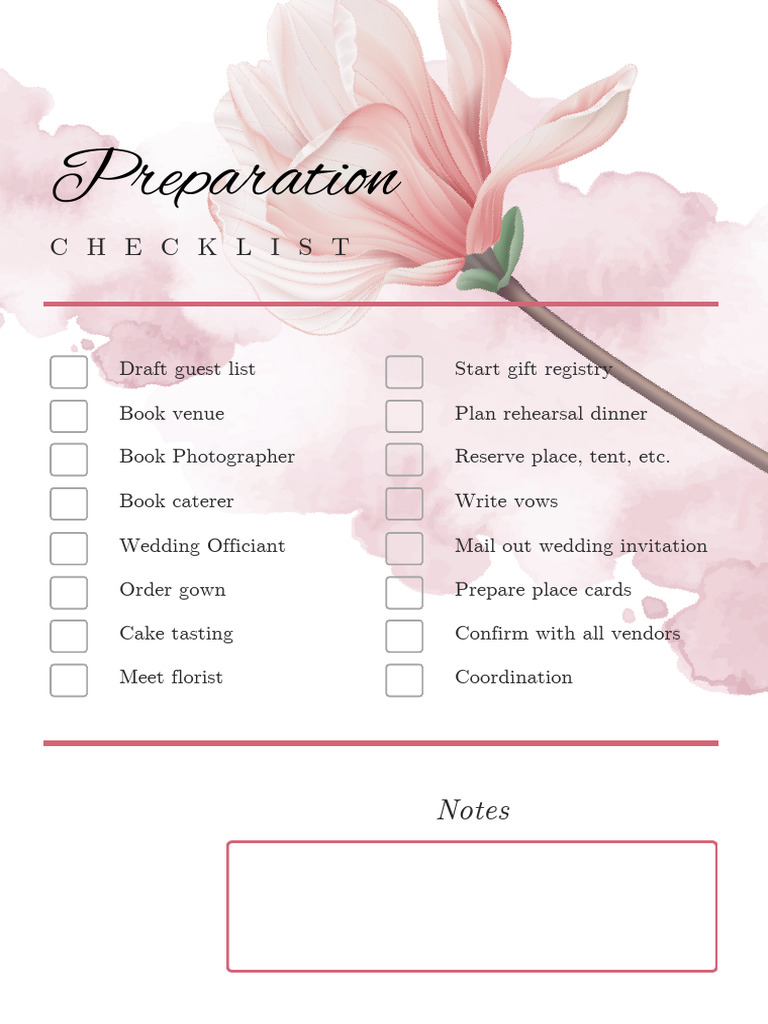 Floral Watercolor Wedding Budgeting Planner A4 Size | PDF | Wedding ...