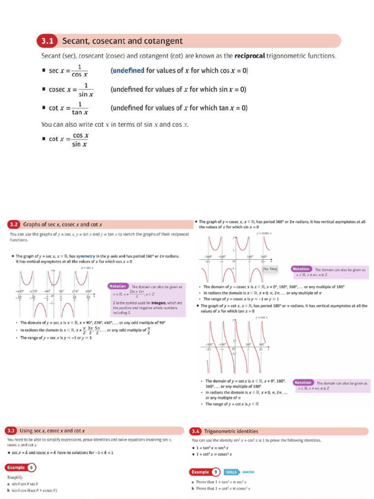 Trigonometric Functions and Adition Formulae | PDF