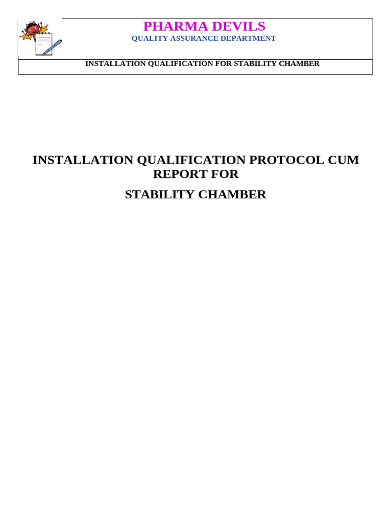 Installation-Qualification-for-Stability-Chamber 24062024 | PDF