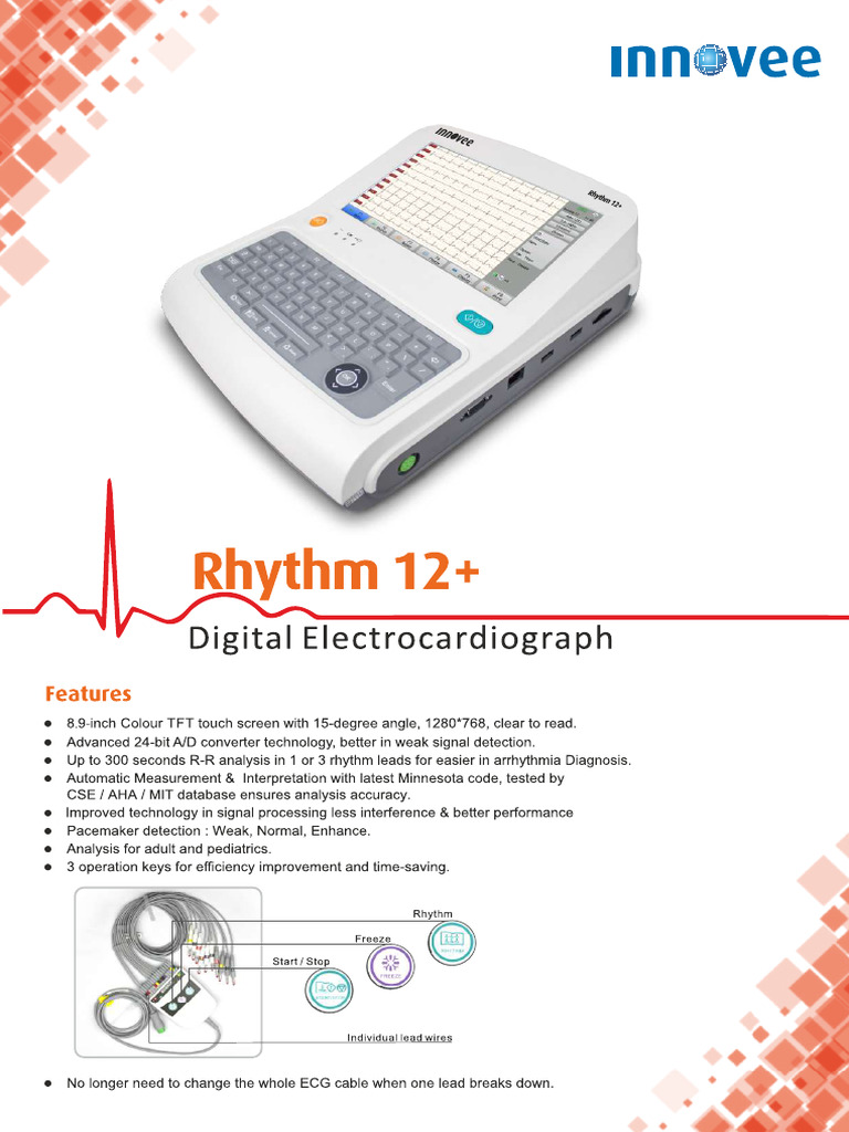 Rhythm12+ ECG Machine | PDF