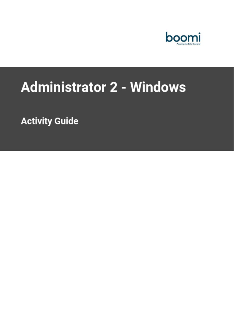 Admin2 Win ActivityGuide JUN2022 | PDF