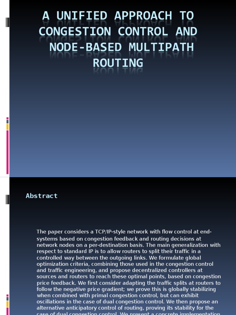 Multi-Path TCP/IP Network Optimization | PDF | Network Congestion | Routing