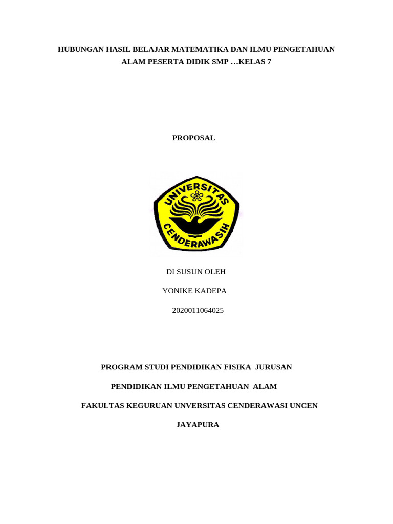 Hubungan Hasil Belajar Matematika Dan Ilmu Pengetahuan Alam Peserta ...