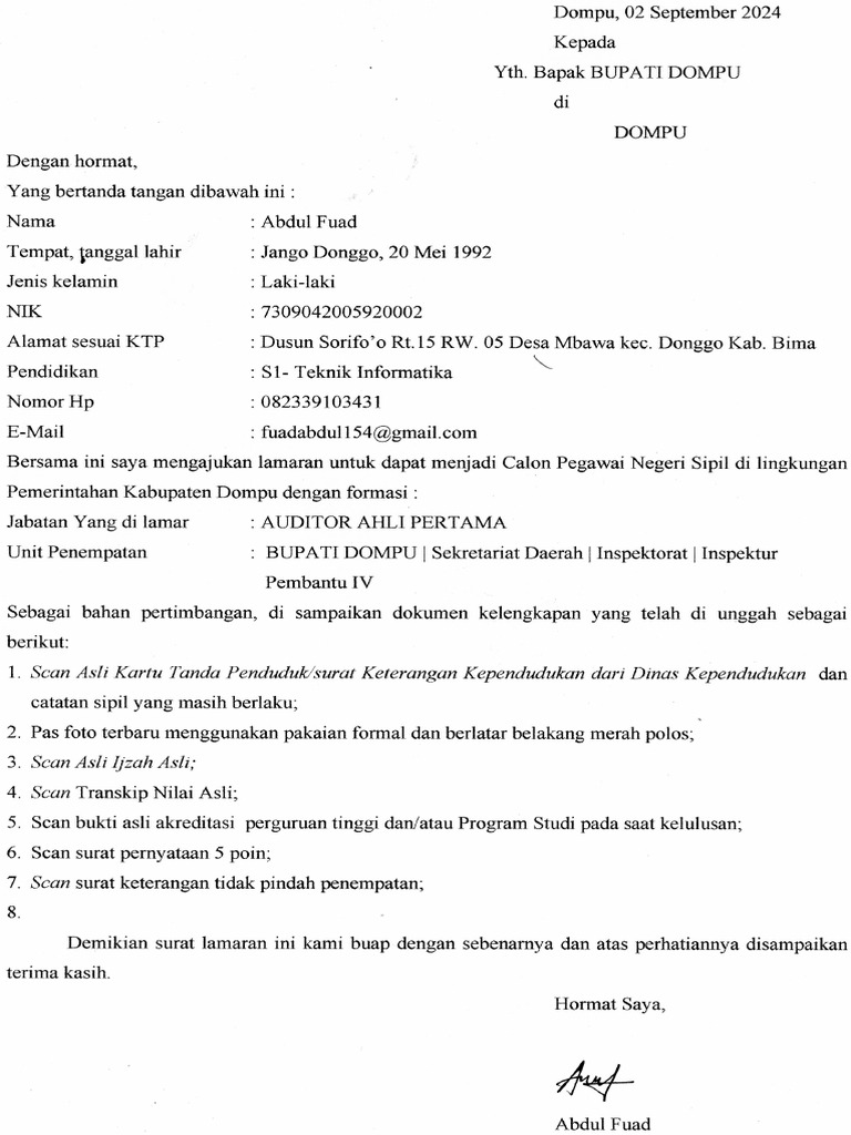Surat Lamarn | PDF