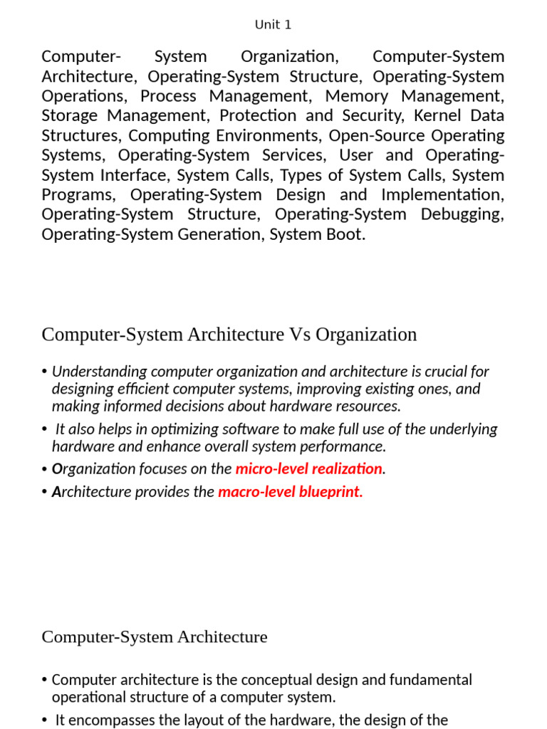 Unit 1 | PDF