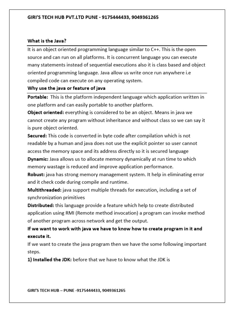 Core Java All Notes 500 Page | PDF
