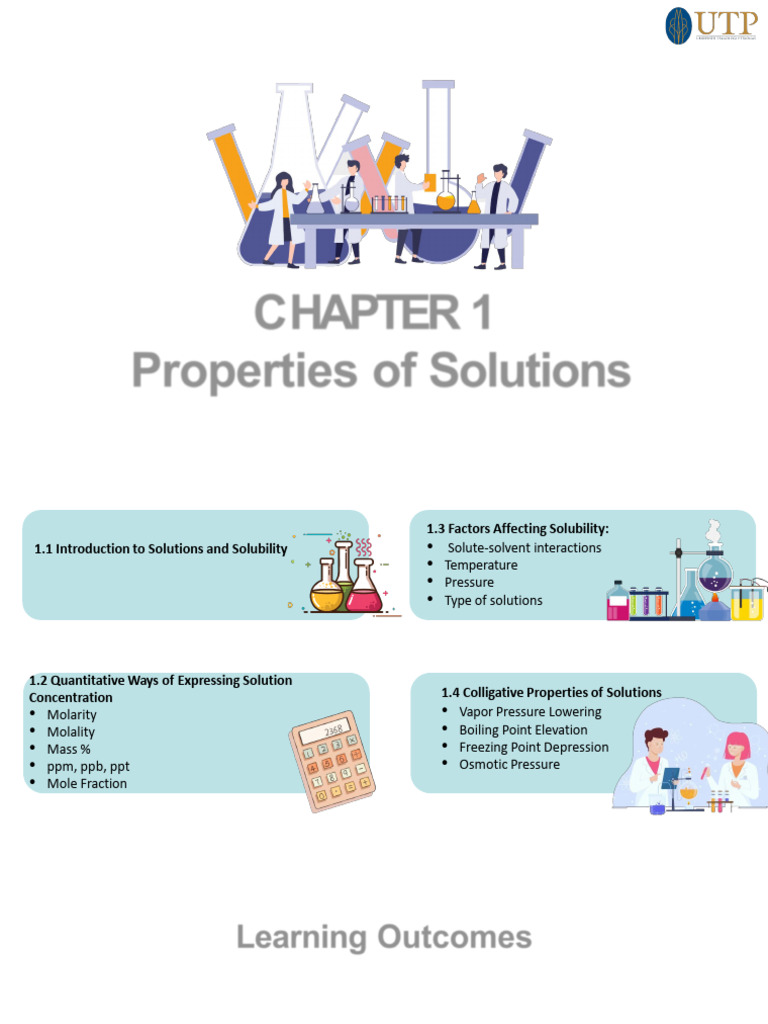 Chapter 1 - Properties of Solution - No Videos | PDF