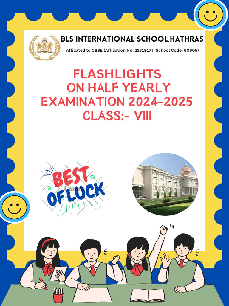Flashlights On Half Yearly Examination Class VIII. | PDF