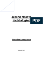 Grundsatzprogramm der Jugendinitiative Nachhaltigkeit