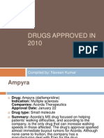 Drugs Approved in 2010