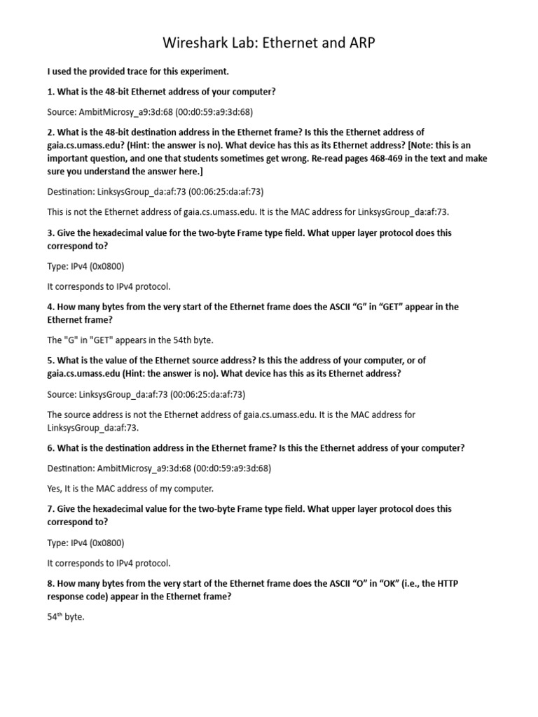 Ethernet Arp Pdf
