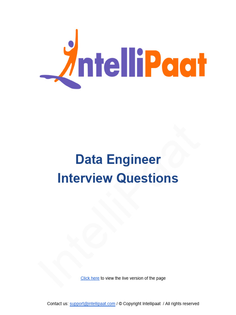Data Engineer IQ | PDF