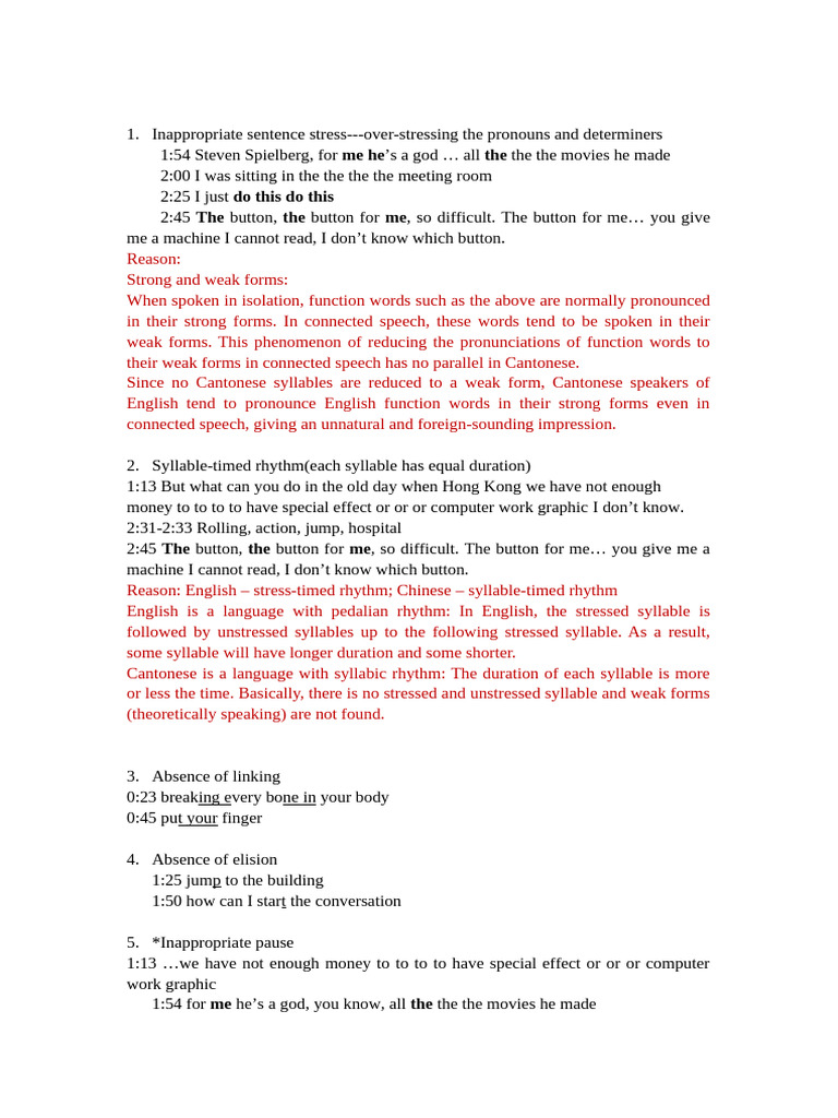Suprasegmental Features | PDF