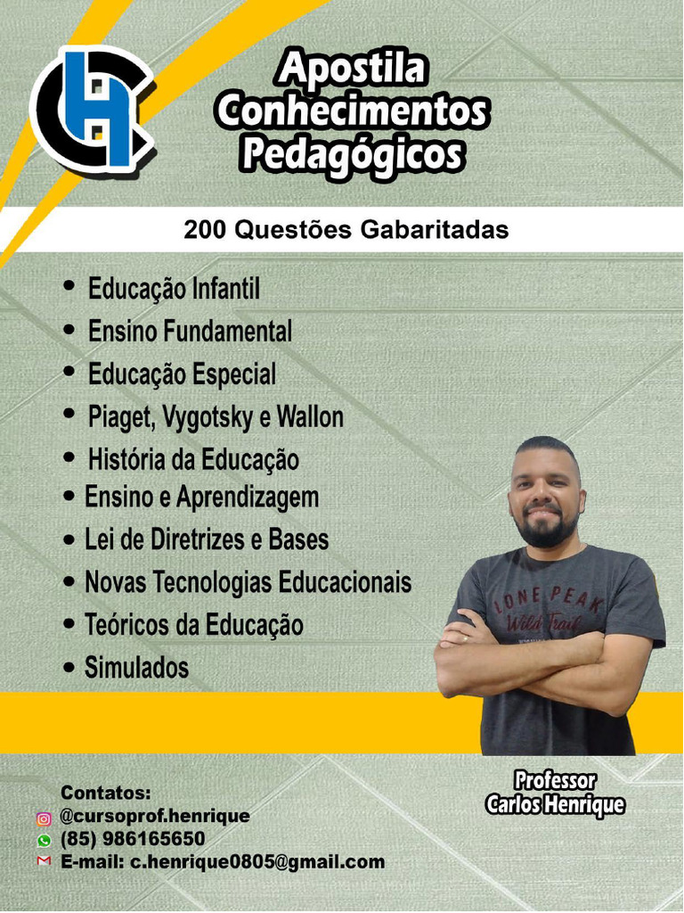 Apostila - Conhecimentos Pedagógicos | PDF