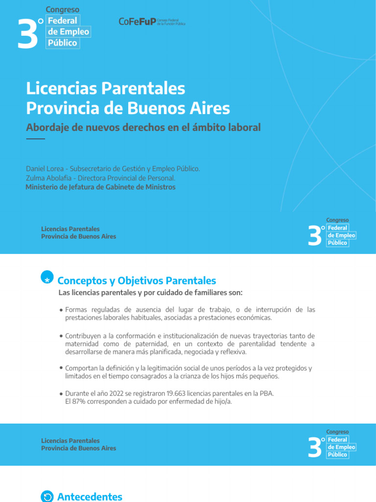 Abolafia - Licencias Parentales en Provincia de Buenos Aires | PDF