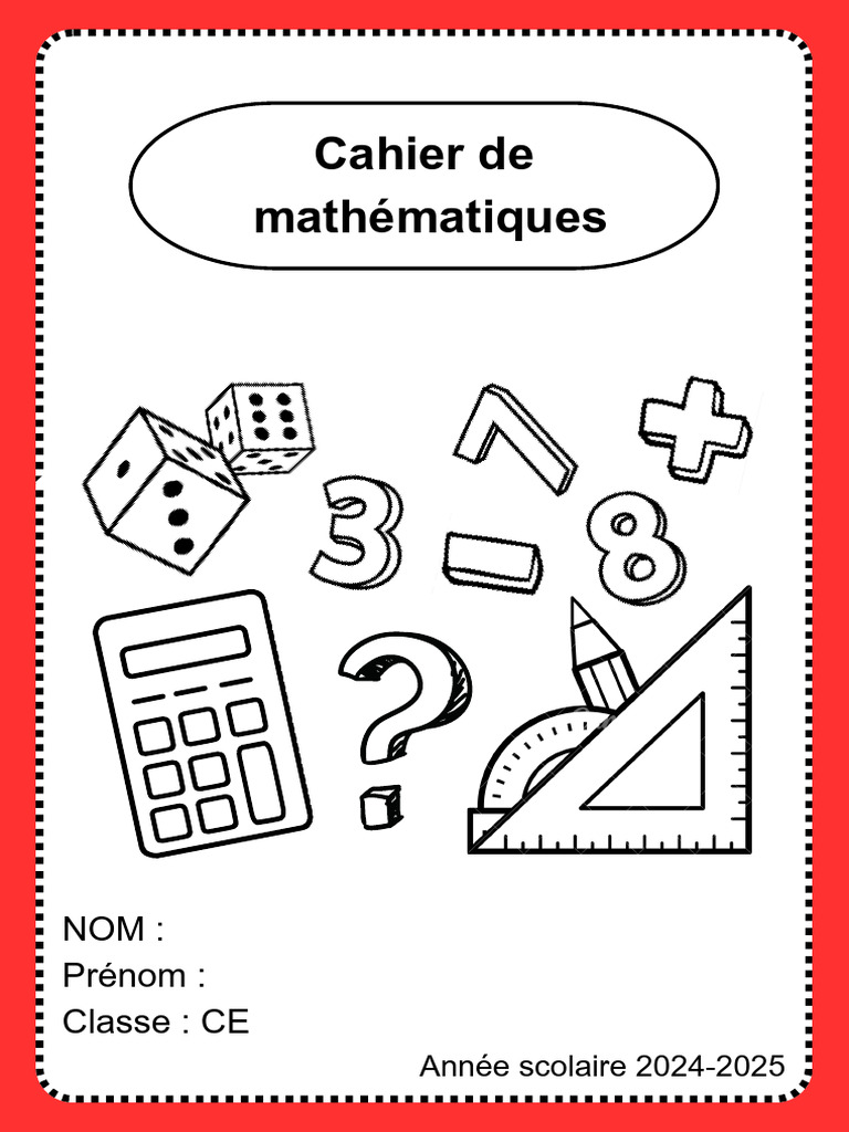 Page de Garde Maths | PDF