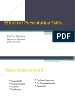 Delivering Effective Presentations - RISE University