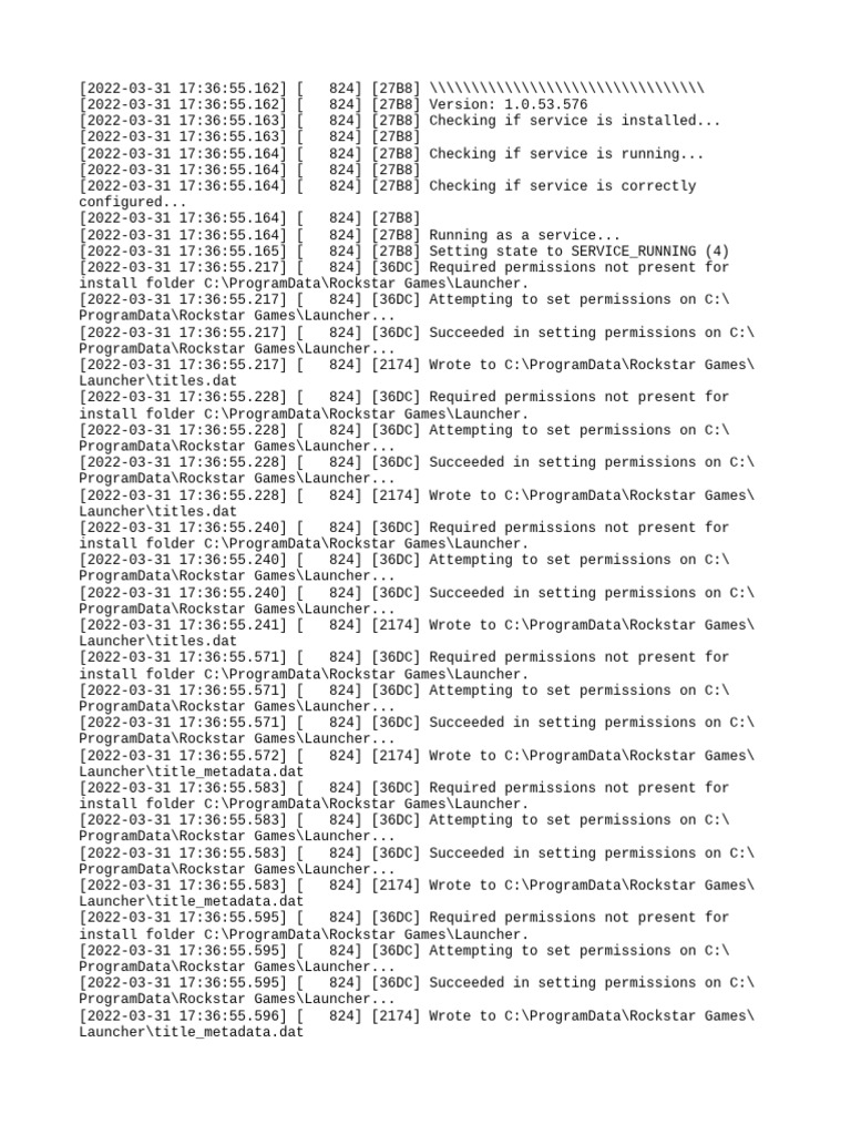 Service Log | PDF
