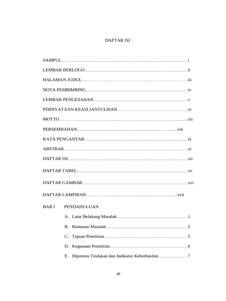 Daftar Isi | PDF