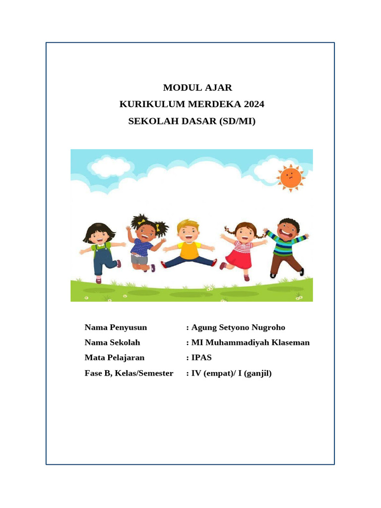 Modul Ajar IPAS Kelas 4 Kurikulum Merdeka | PDF | Sains & Matematika