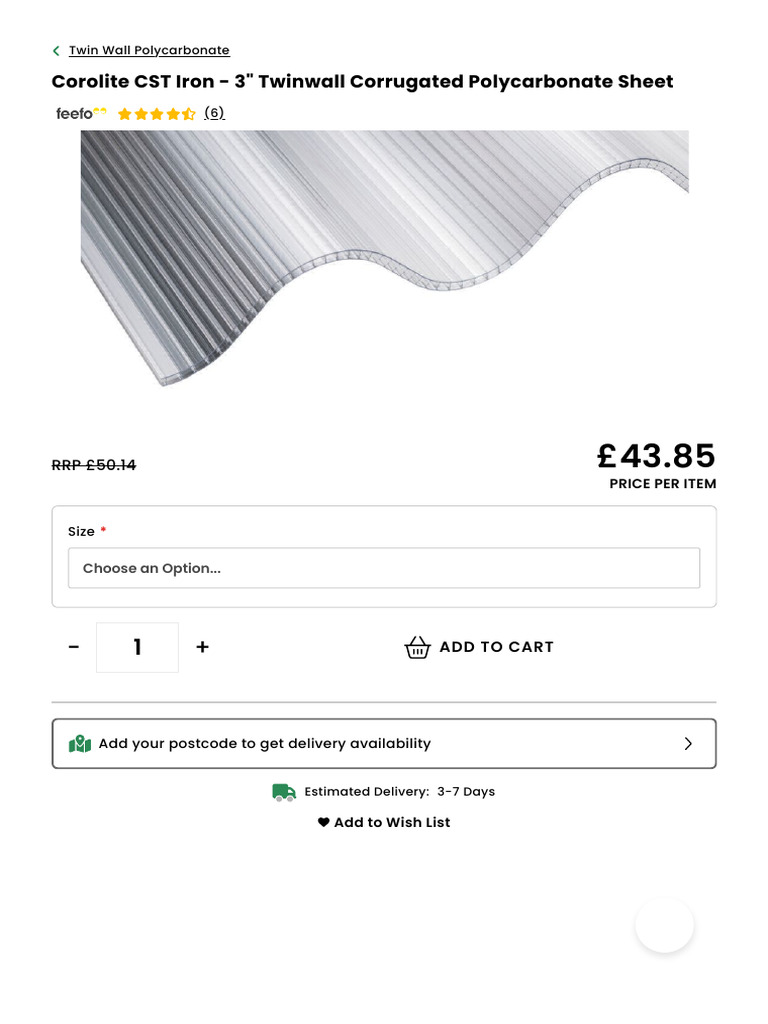 Corolite CST Iron - 3 - Twinwall Corrugated Polycarbonate Sheet | PDF