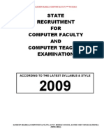 Computer Faculty Exam Guide for State Recruitment