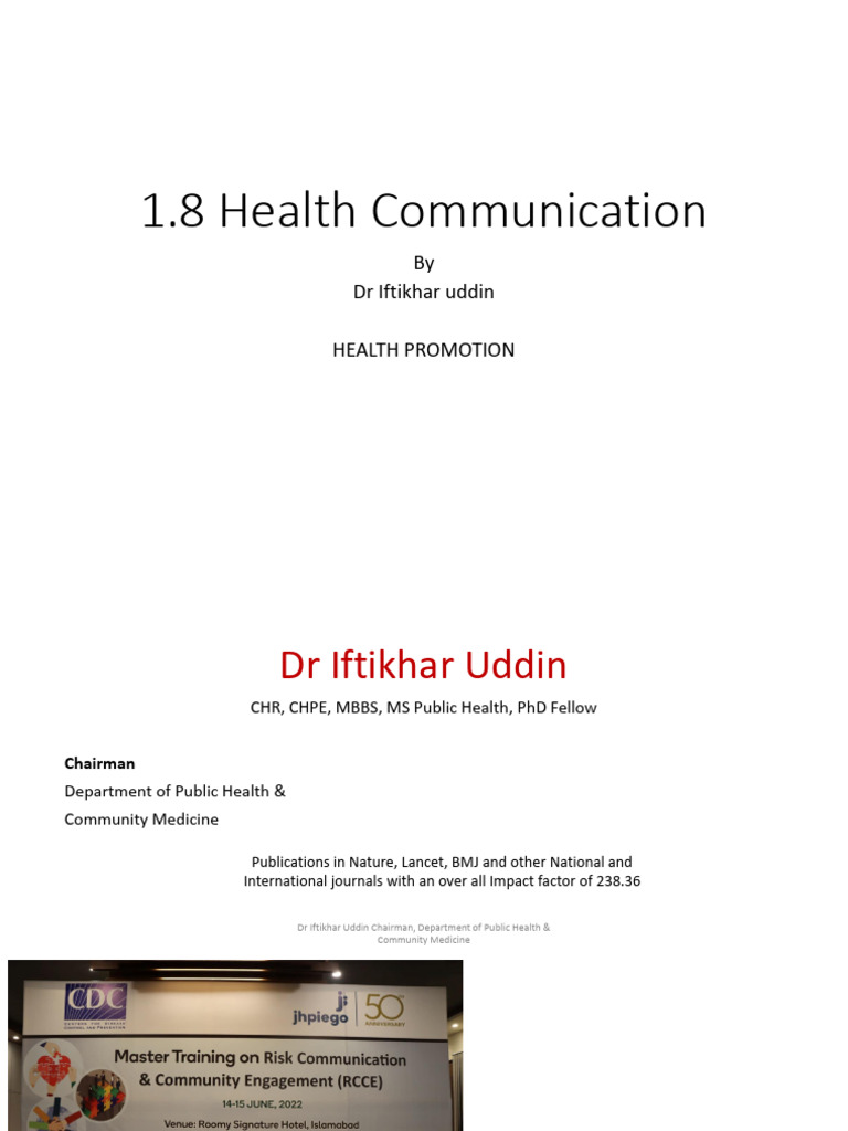 1.8.health Communication | PDF