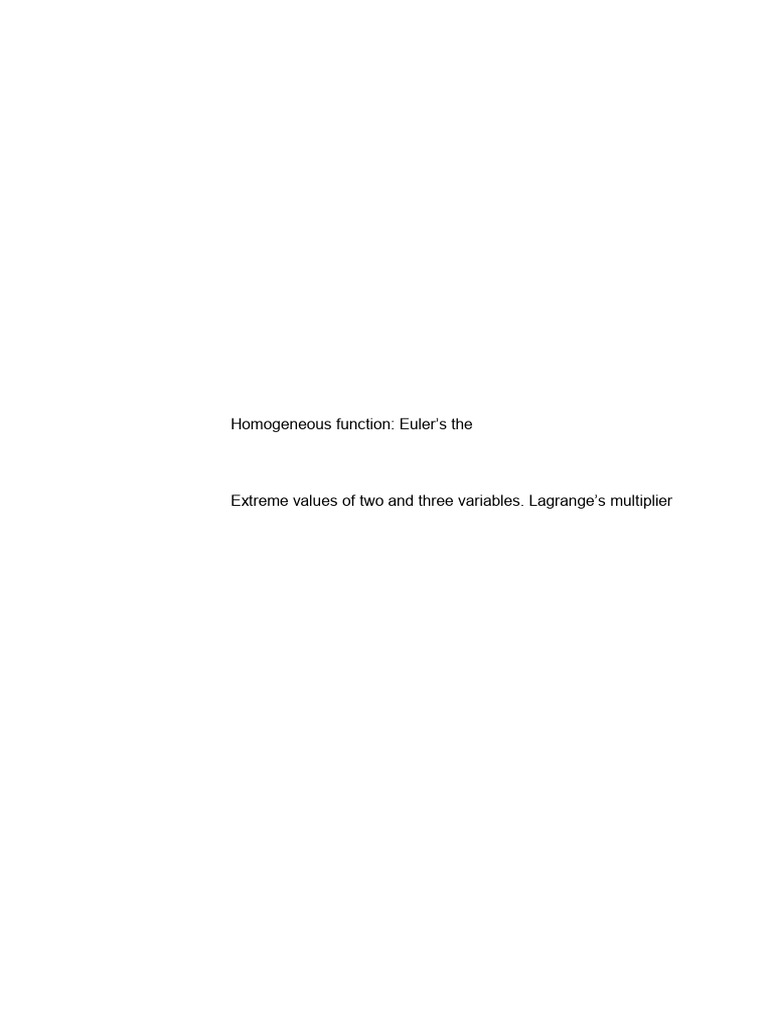 Engineering Mathematics II Syllabus | PDF | Integral | Science ...