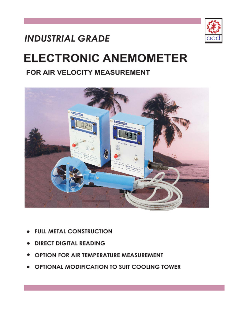Anemometer Catalogue | PDF