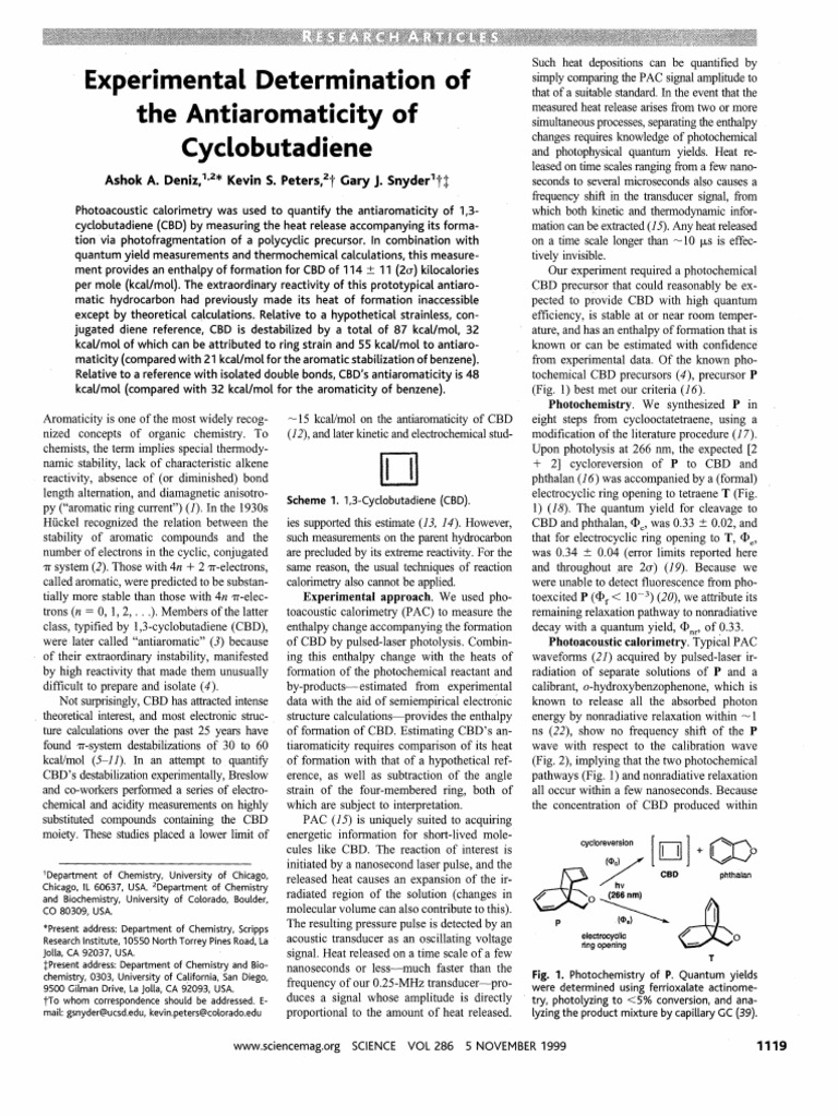 Experimental Determination | PDF