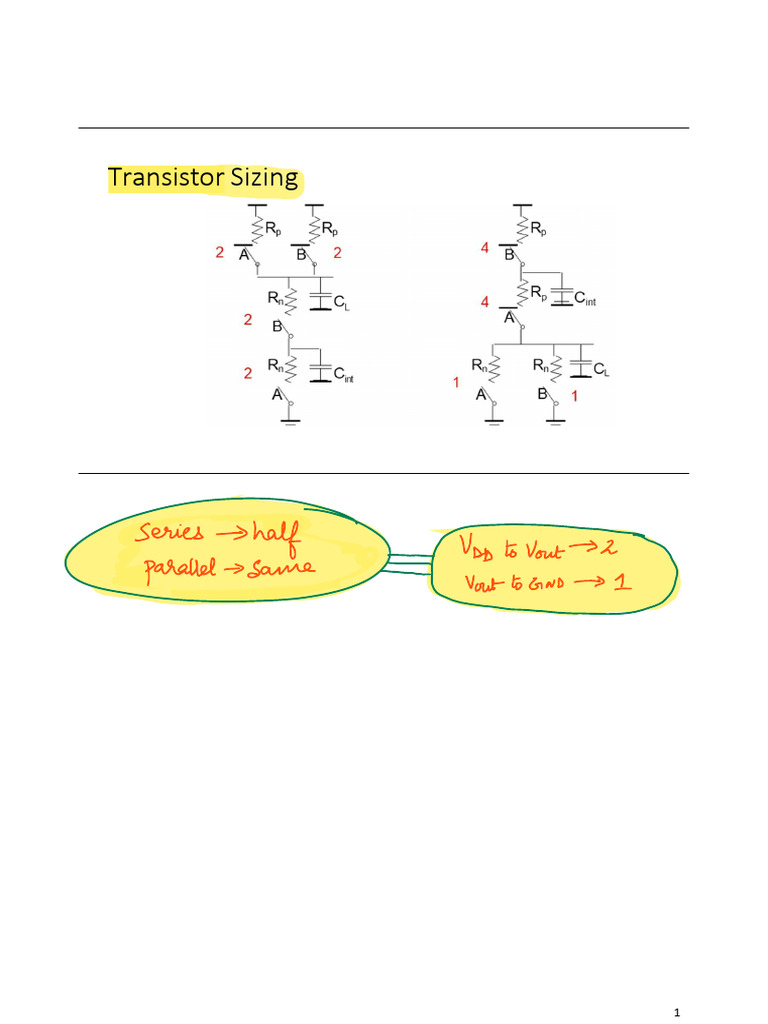 Transistor Sizing | PDF
