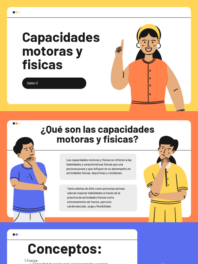 Capacidades Motoras y Físicas Salón 3 | PDF