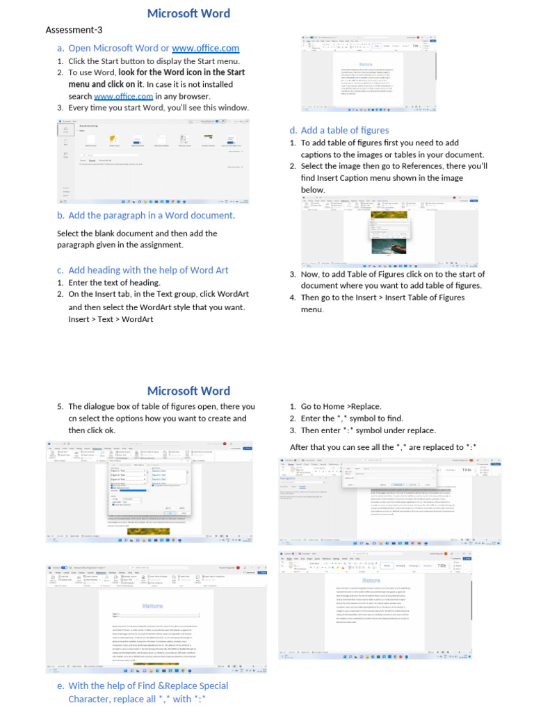 MS Word Solutions A 3 | PDF