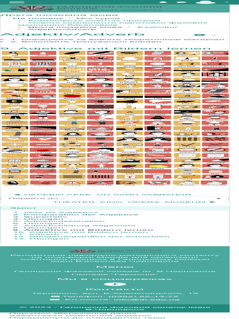 Adjektivadverb adjektive mit bildern lernen pdf