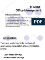 THM201 Front Office Management Tariffs