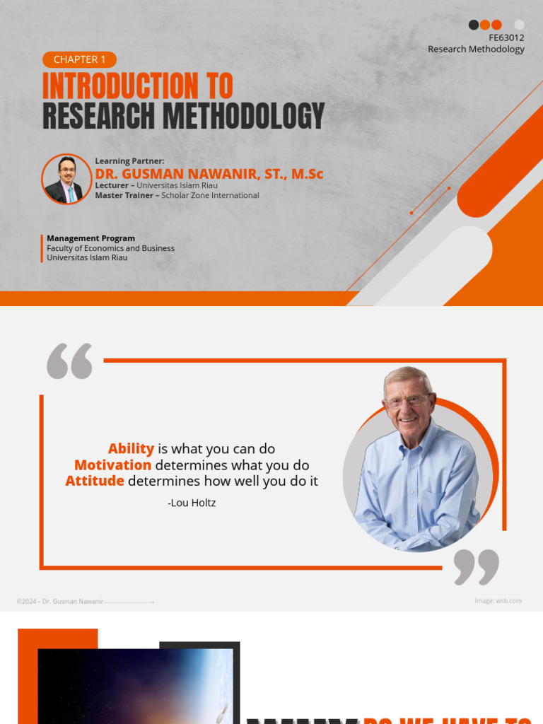 Chapter 1-Introduction To RM-New | PDF | Qualitative Research | Self ...