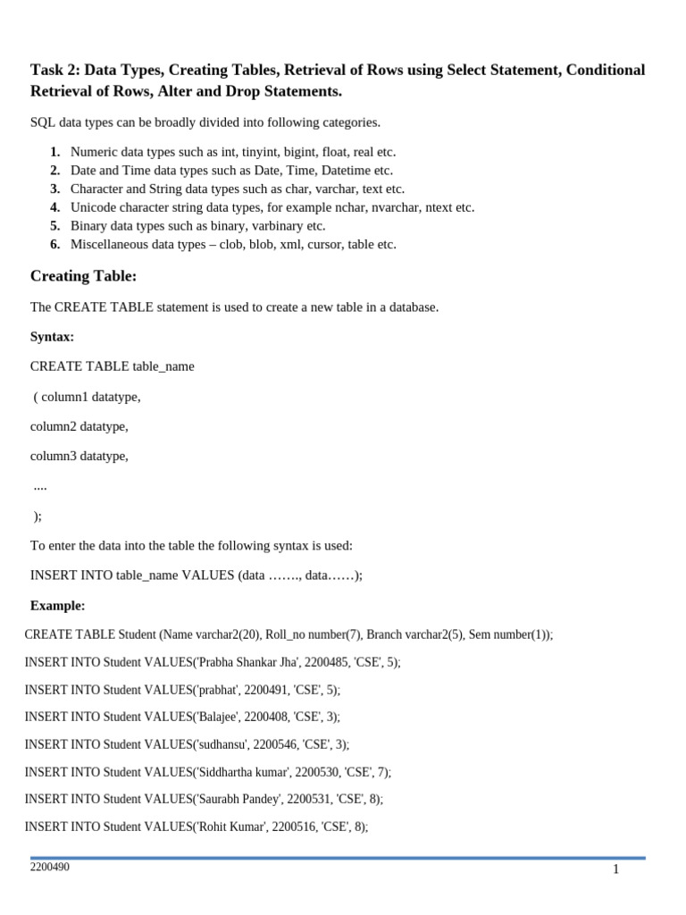 DBMS 2nd.012 | PDF | Table (Database) | Computer Data