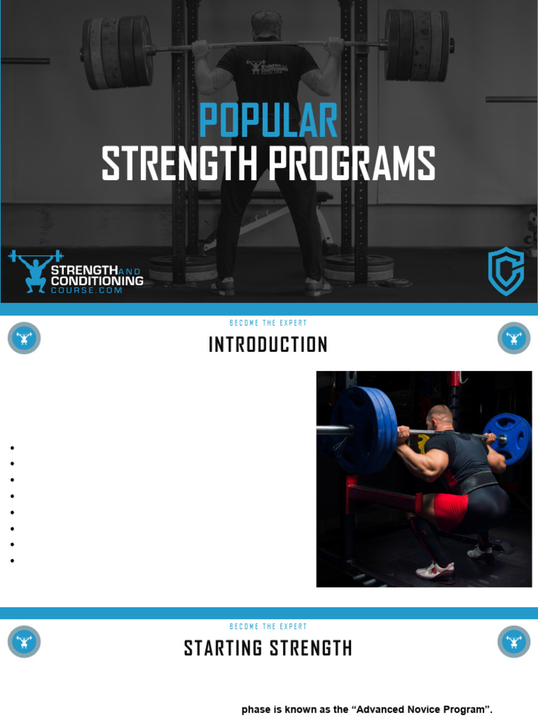 Popular Strength Programs | PDF