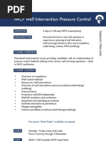 IWCF Well Intervention Pressure Control: Duration Designed For