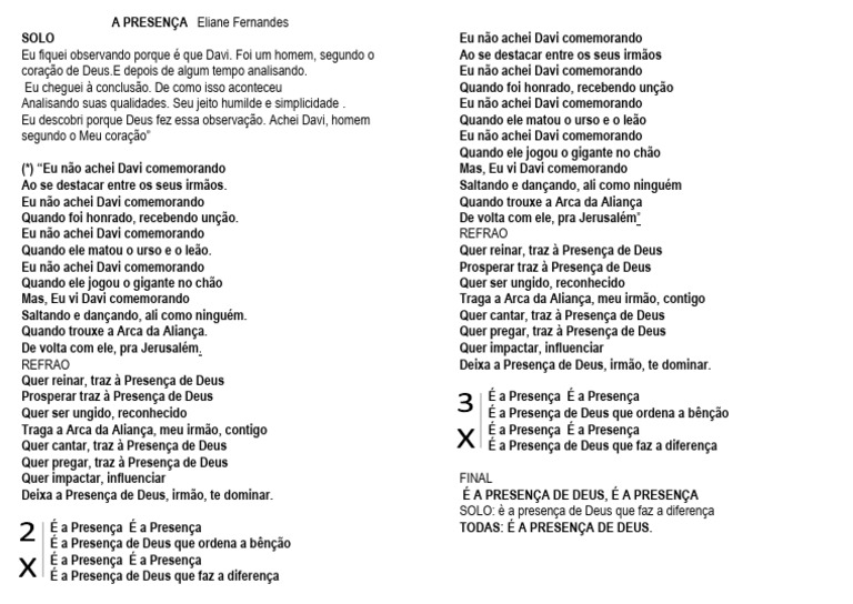 A PRESENÇA Eliane Fernande1 | PDF