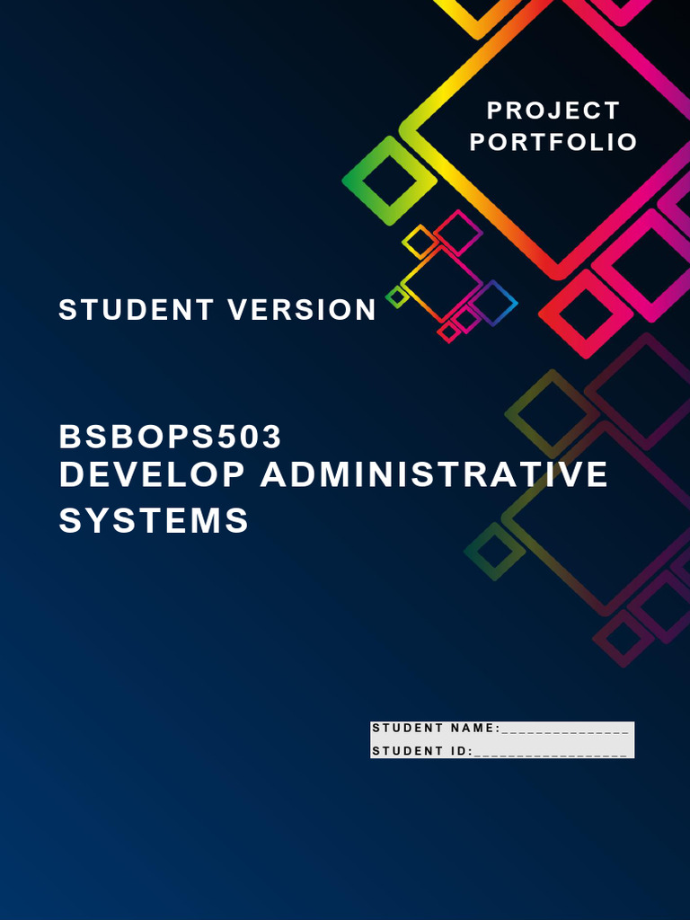 BSBOPS503 Project Portfolio V (1) - 240318 - 143510 | PDF