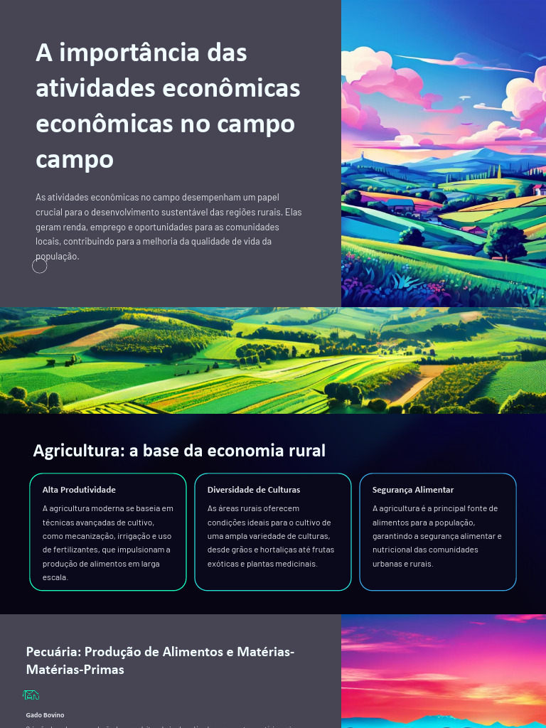 Atividades Economicas No Campo e Suas Relações Com A Cidade | PDF