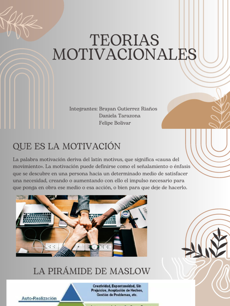 Teorias de La Motivacion | PDF