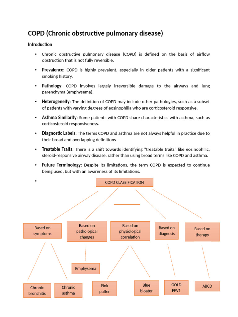 ABCD Classification for COPD Treatment | PDF | Chronic Obstructive ...